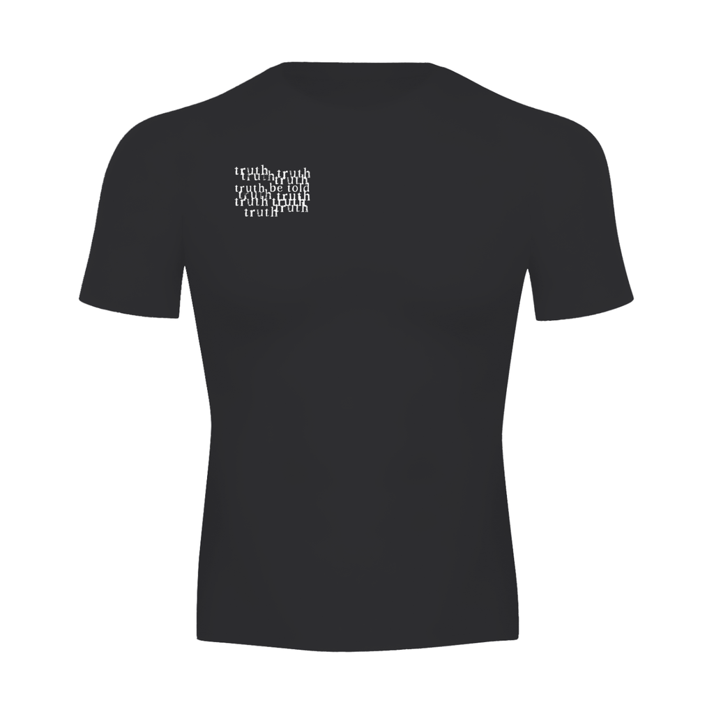 black perfomance compression t-shirt