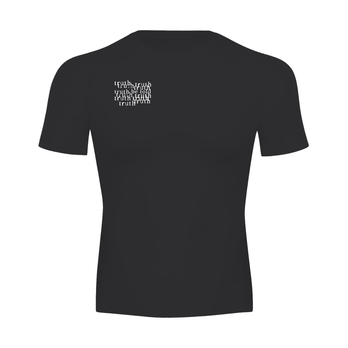 black perfomance compression t-shirt