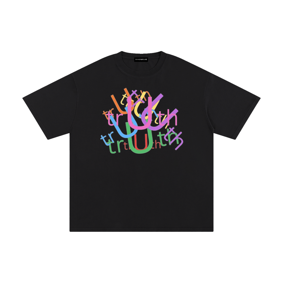 truthbetold black “multicolor” t-shirt