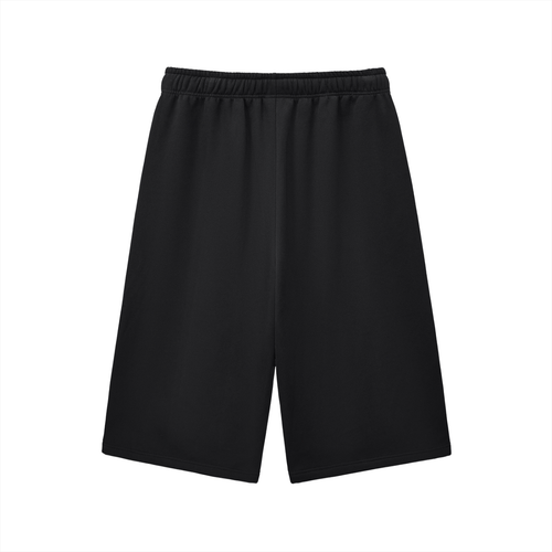 black “telling the truth” 3/4 sweatshorts
