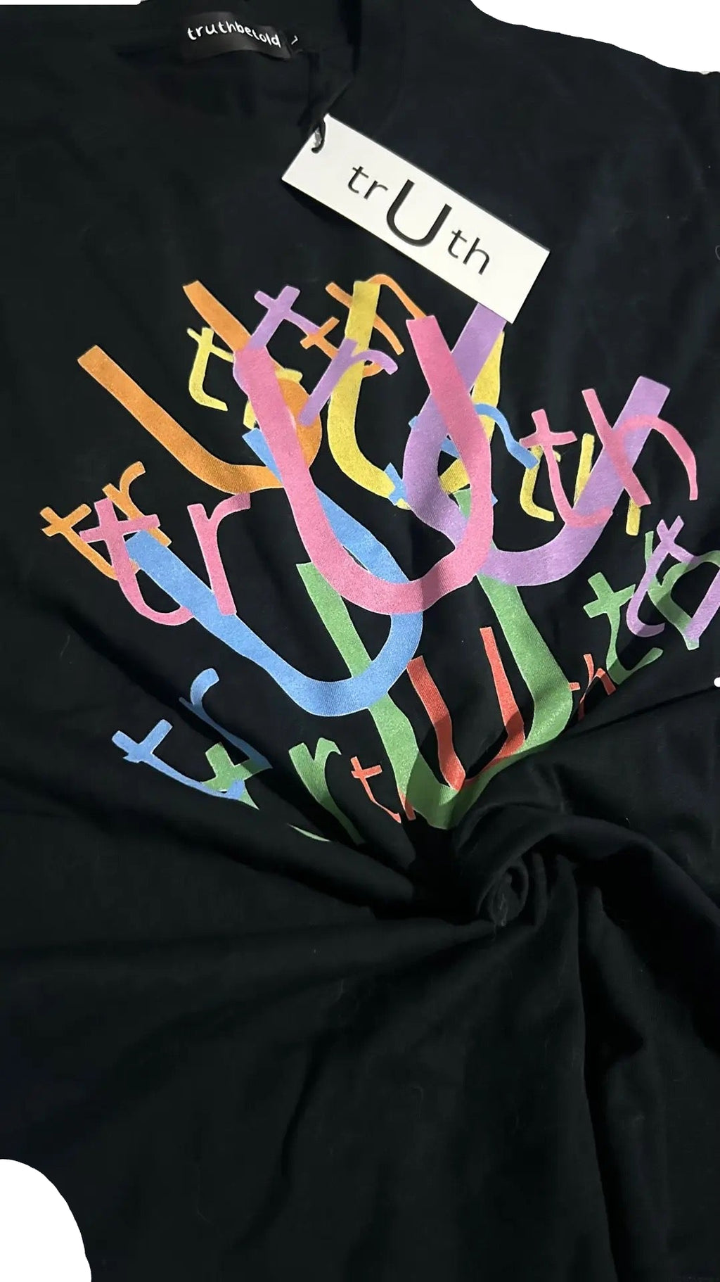 truthbetold black “multicolor” t-shirt