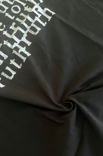 black “telling the truth” t-shirt