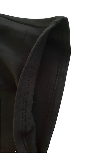 black “telling the truth” 3/4 sweatshorts