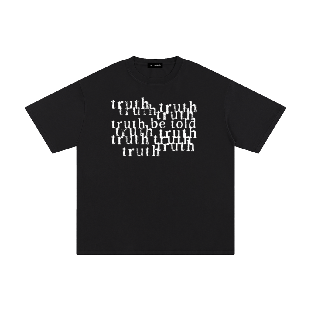 black “telling the truth” t-shirt