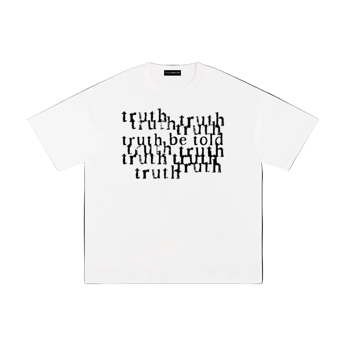 white “telling the truth” t-shirt